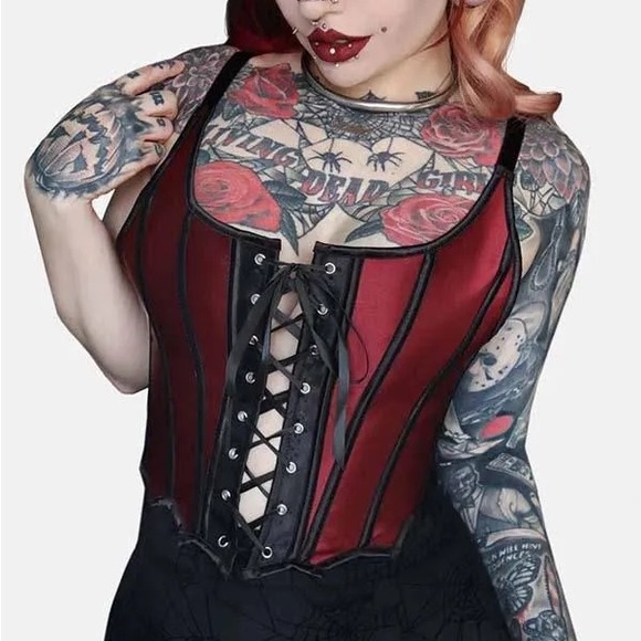 forest ink Tops - Forest Ink bat wing Corset XL